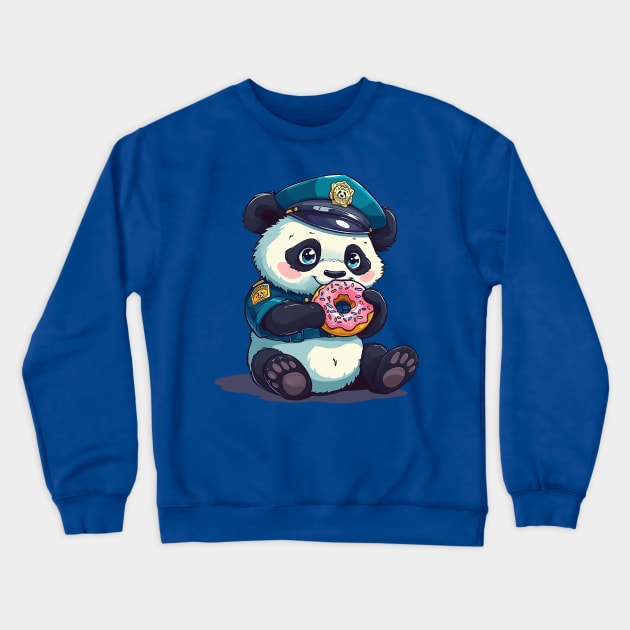 police panda Crewneck Sweatshirt by weirdesigns